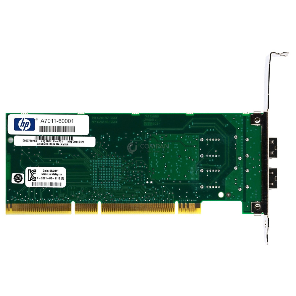 A7011-60001 HP DUAL PORT 4GB  FIBRE CHANNEL PCI-X 2.0