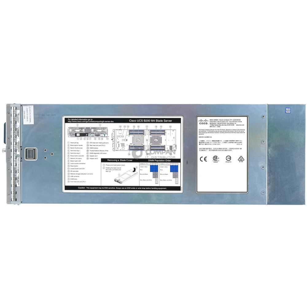 UCSB B200 M4 CISCO 2X XEON E5-2667 V4 @3.2GHZ RAM 128GB (8X 16GB) 1X 300GB SAS