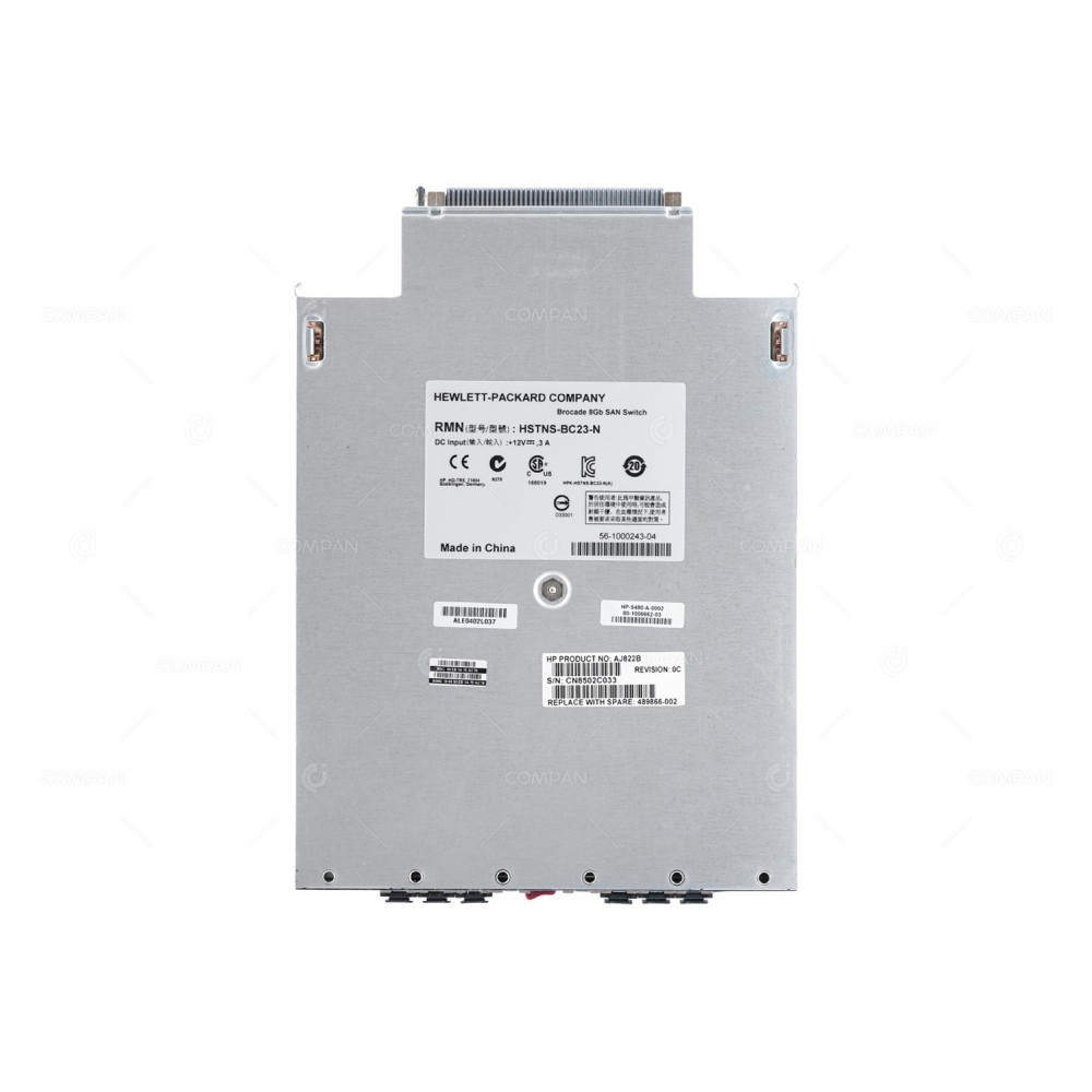 489866-002 HP SWITCH SAN 8/24C 8GB FOR BLADESYSTEM C3000 C7000