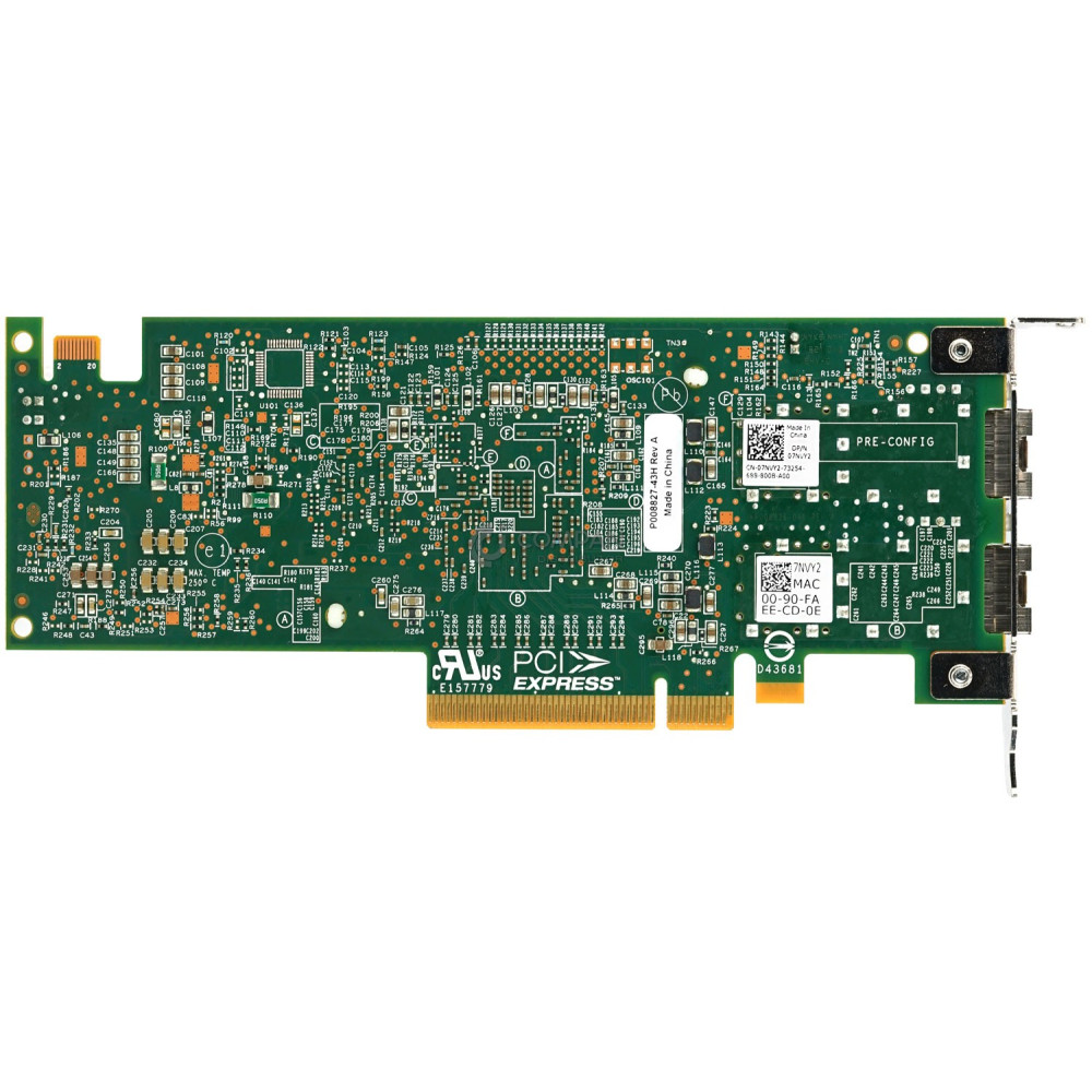 7NVY2 LP DELL 10GB SFP+ DUAL PORT PCI-E CONVERGED NETWORK ADAPTER LOW PROFILE