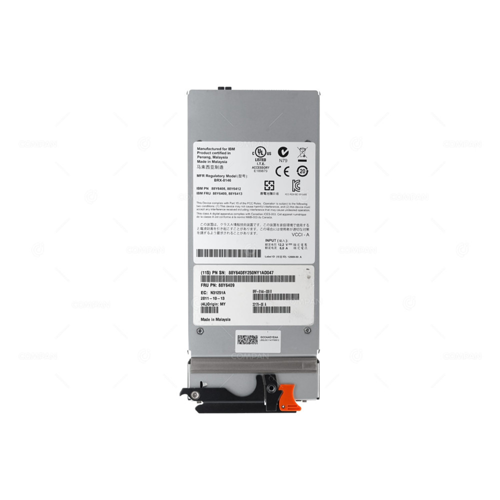88Y6409 IBM QLOGIC 6-PORT SFP FC 4/8GB SAN SWITCH MODULE