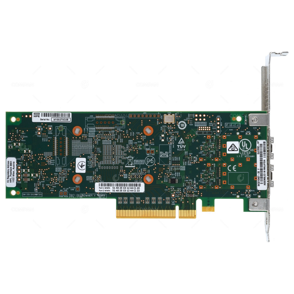 853011-001 HP QLE2692-HP SN1100Q 16GB DUAL PORT FC HBA PCI-E ADAPTER