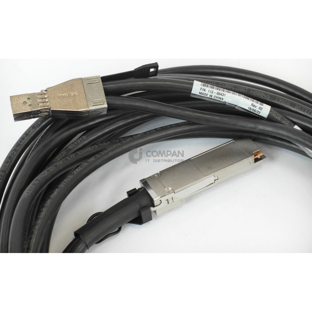 112-00431 NETAPP MINI SAS HD TO QSFP 12GB CABLE 5M