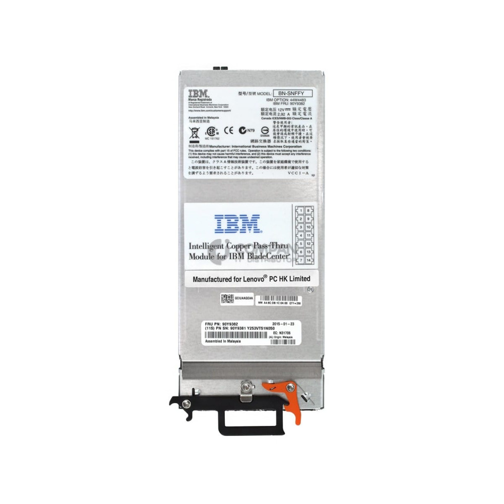 90Y9382 IBM INTELLIGENT COPPER PASS-THRU MODULE FOR IBM BLADECENTER