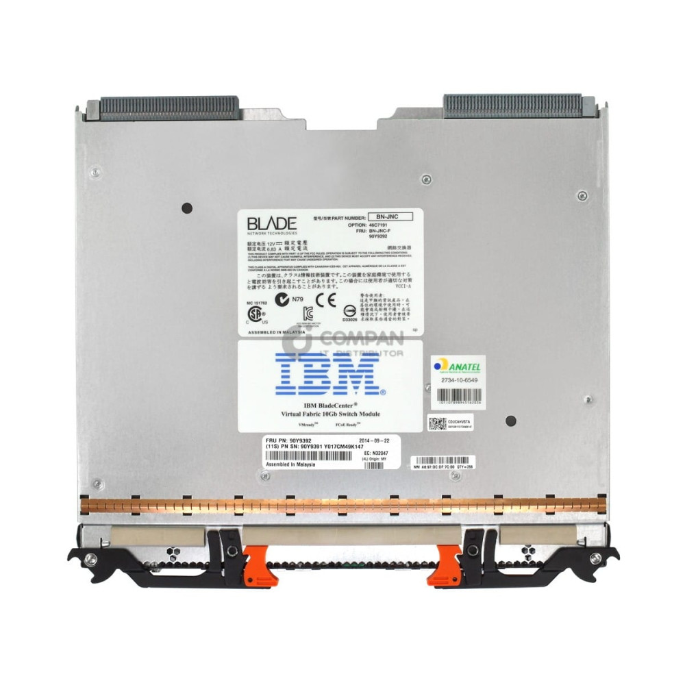 90Y9392 IBM BNT VIRTUAL FABRIC 10GB SWITCH MODULE FOR IBM BLADECENTER