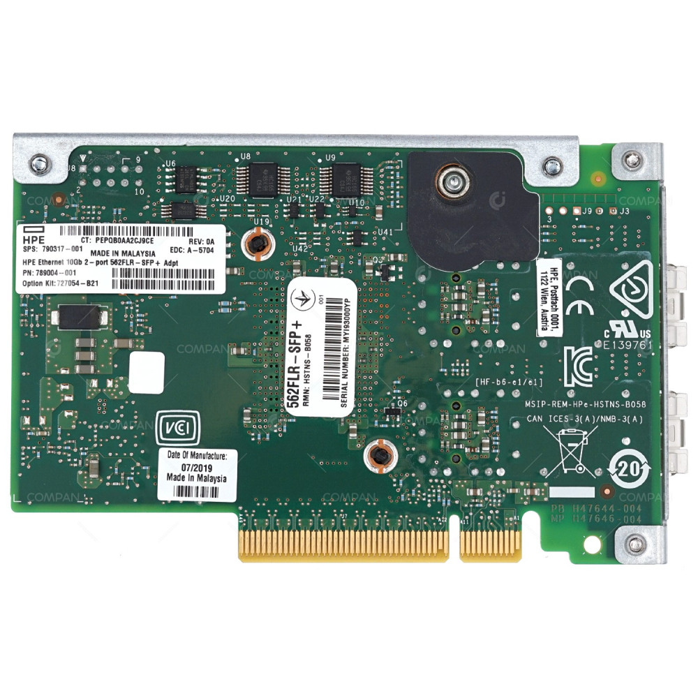 790317-001 HP 562FLR DUAL PORT 10GB SFP+ ETHERNET ADAPTER FOR PROLIANT G9 G10