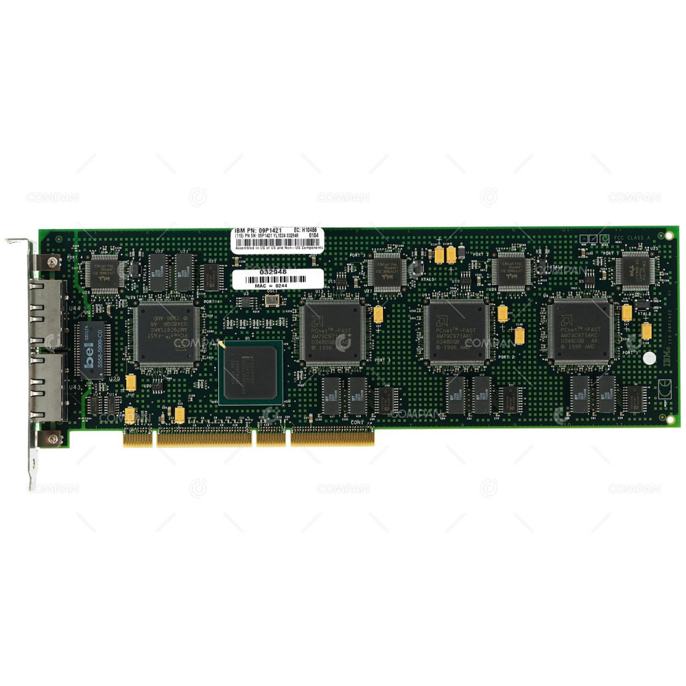 09P1421 IBM QUAD-PORT 100MB RJ-45 NETWORK INTERFACE CARD FOR IBM PSERIES