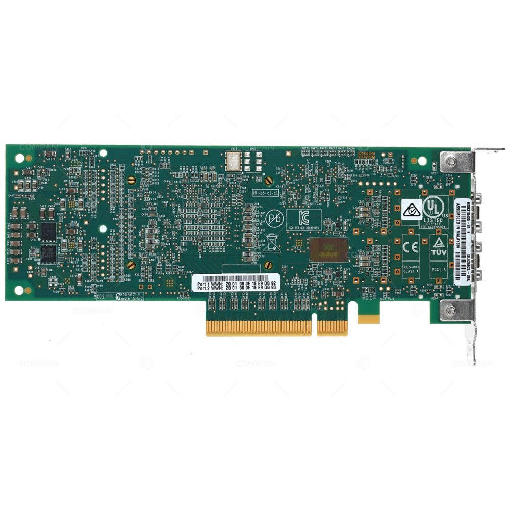 3PCN3 LP DELL QLOGIC QLE2662 HBA DUAL PORT 16GB SFP+ FC PCI-E LOW PROFILE