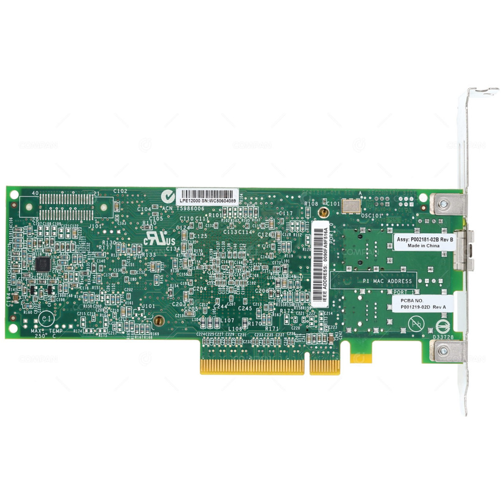 42D0491 IBM EMULEX LPE1200 SINGLE PORT 8GB SFP+ HOST BUS ADAPTER PCI-E