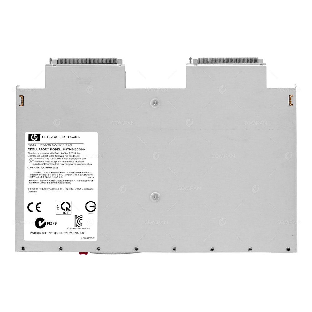 649892-001 HP BLC 18PORT 56GB 4X FDR IB SWITCH FOR C7000 648312-B21, HSTNS-BC56-N, LBL000365-01