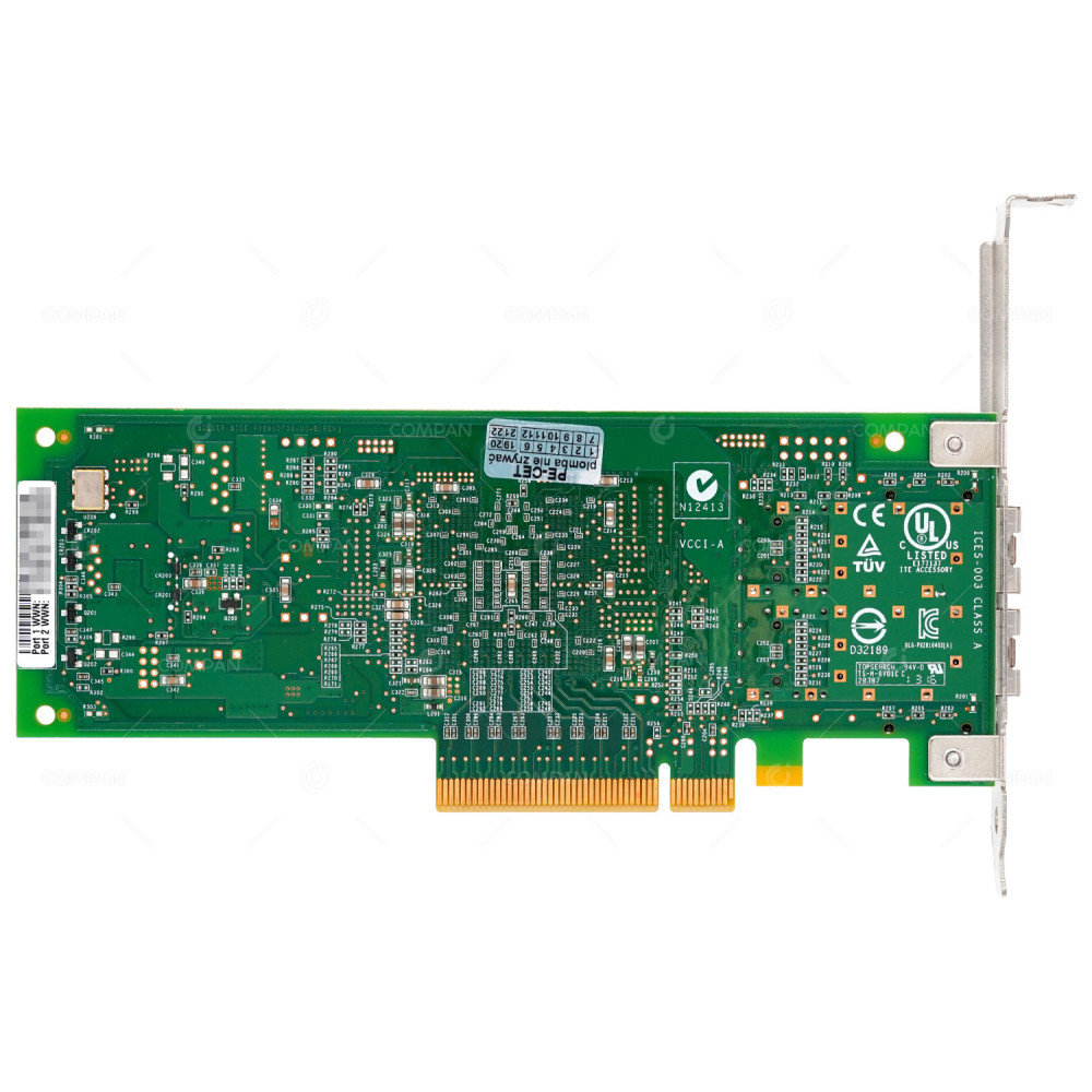 QLE2562-WB QLOGIC QLE2562 DUAL PORT 8GB SFP FC ADAPTER LOW PROFILE
