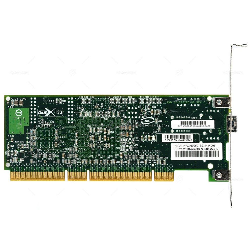 280B IBM EMULEX SINGLE PORT 2GB SFP FC PCI-X NETWORK ADAPTER