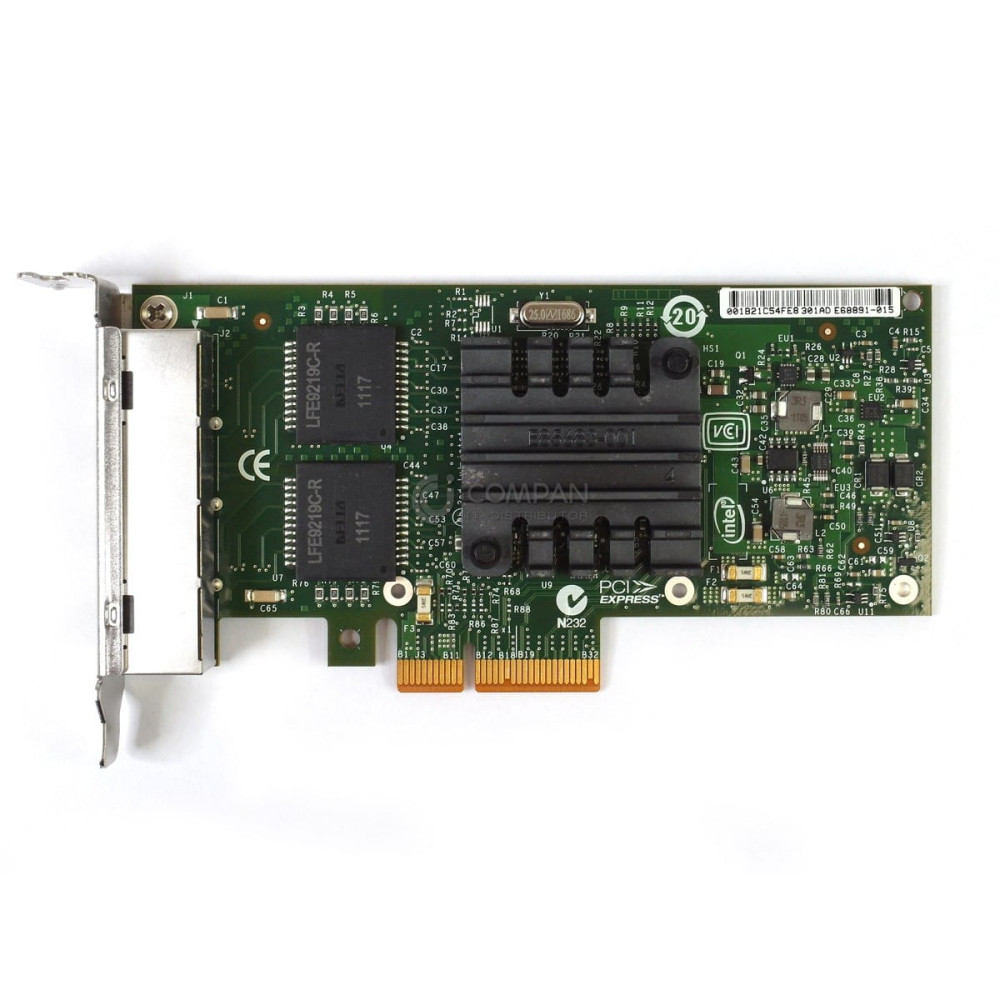 E68891-015 INTEL I350-T4 QUAD PORT GIGABIT ETHERNET PCI-E ADAPTER -