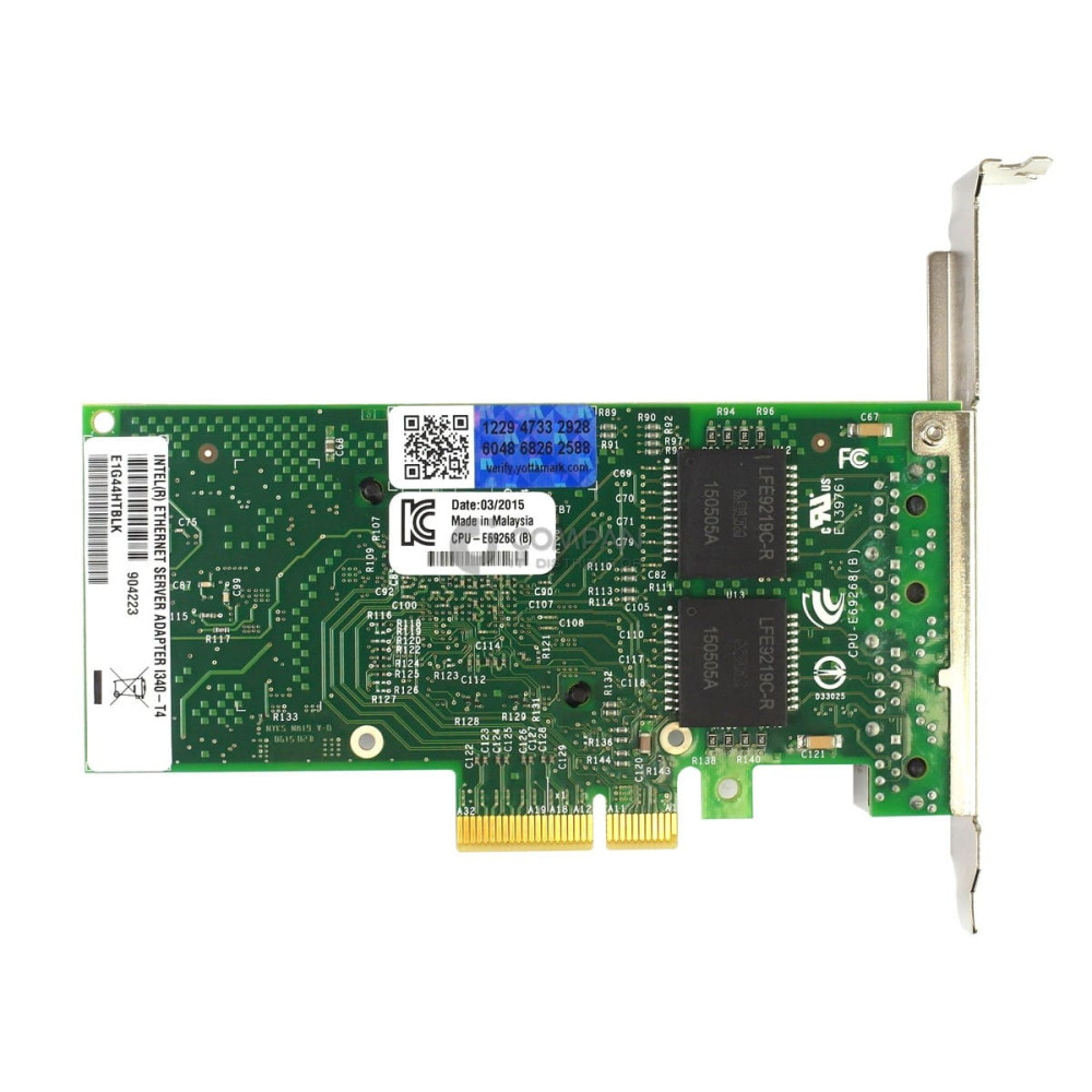 E84075-007 INTEL I350-T4 QUAD PORT GIGABIT ETHERNET PCI-E ADAPTER -