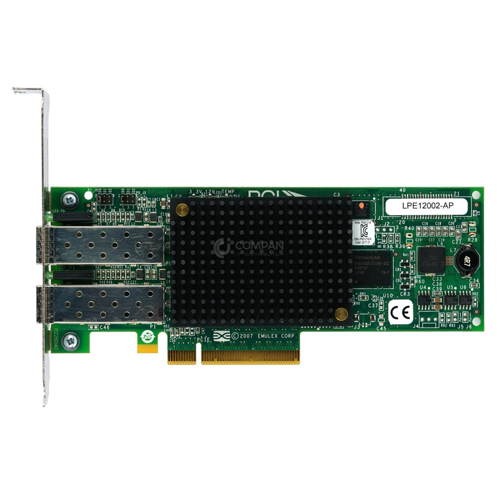 06030217 HUAWEI LPE12002 8GB DUAL PORT FC HBA PCI-E LPE12002, P002181-01, LPE12002-AP