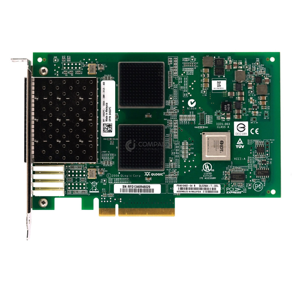 45GPC DELL QLOGIC  QLE2564-T-DEL 8GB 4-PORT PCI-E ADAPTER 045GPC, QLE2564-T-DEL