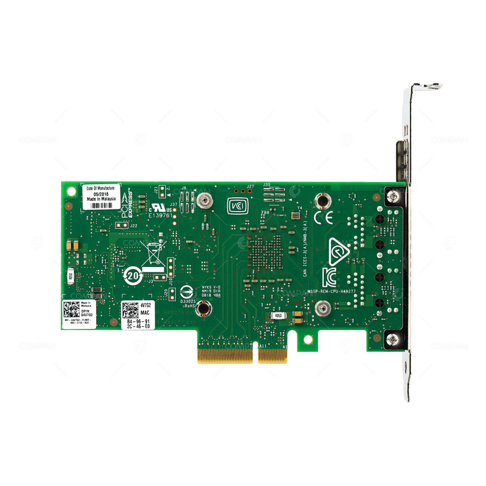 4V7G2 DELL X550-T2 DUAL PORT 10G RJ-45  PCIE NETWORK ADAPTER