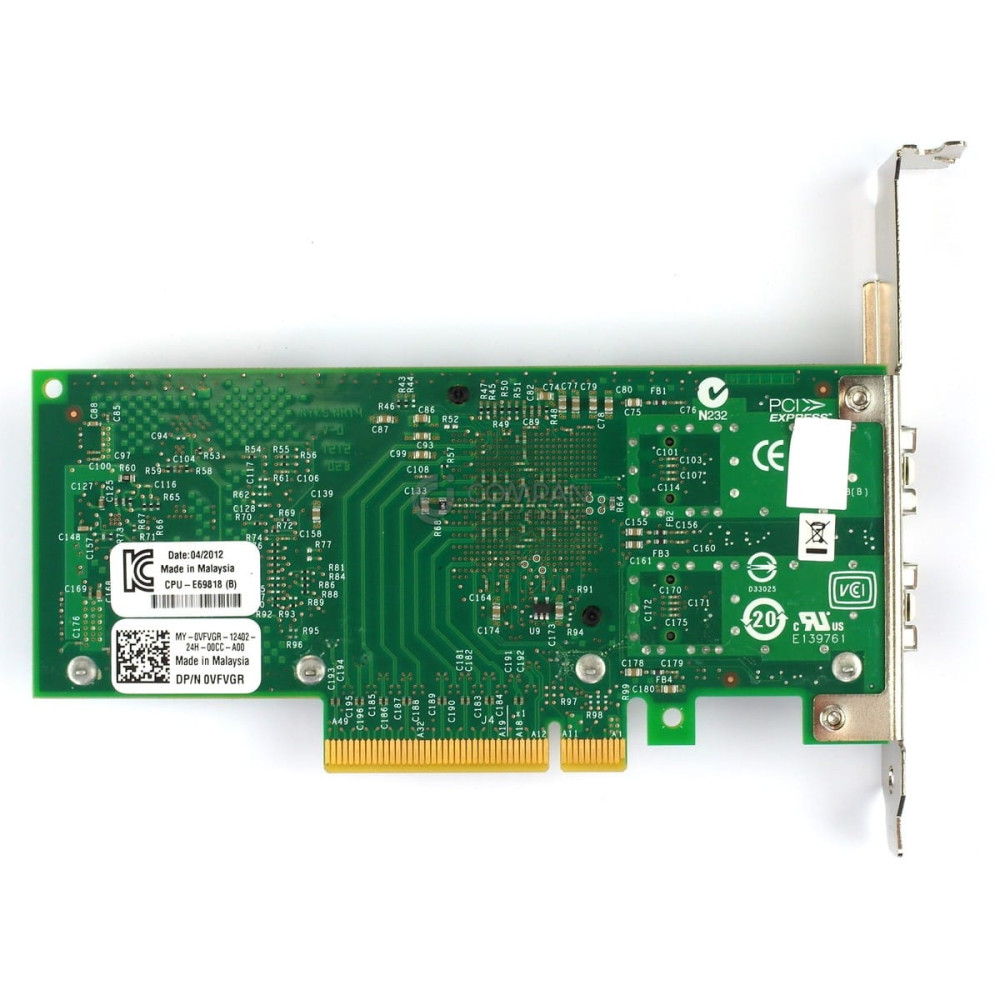 VFVGR DELL INTEL X520-DA2 10GB DUAL PORT ETHERNET ADAPTER