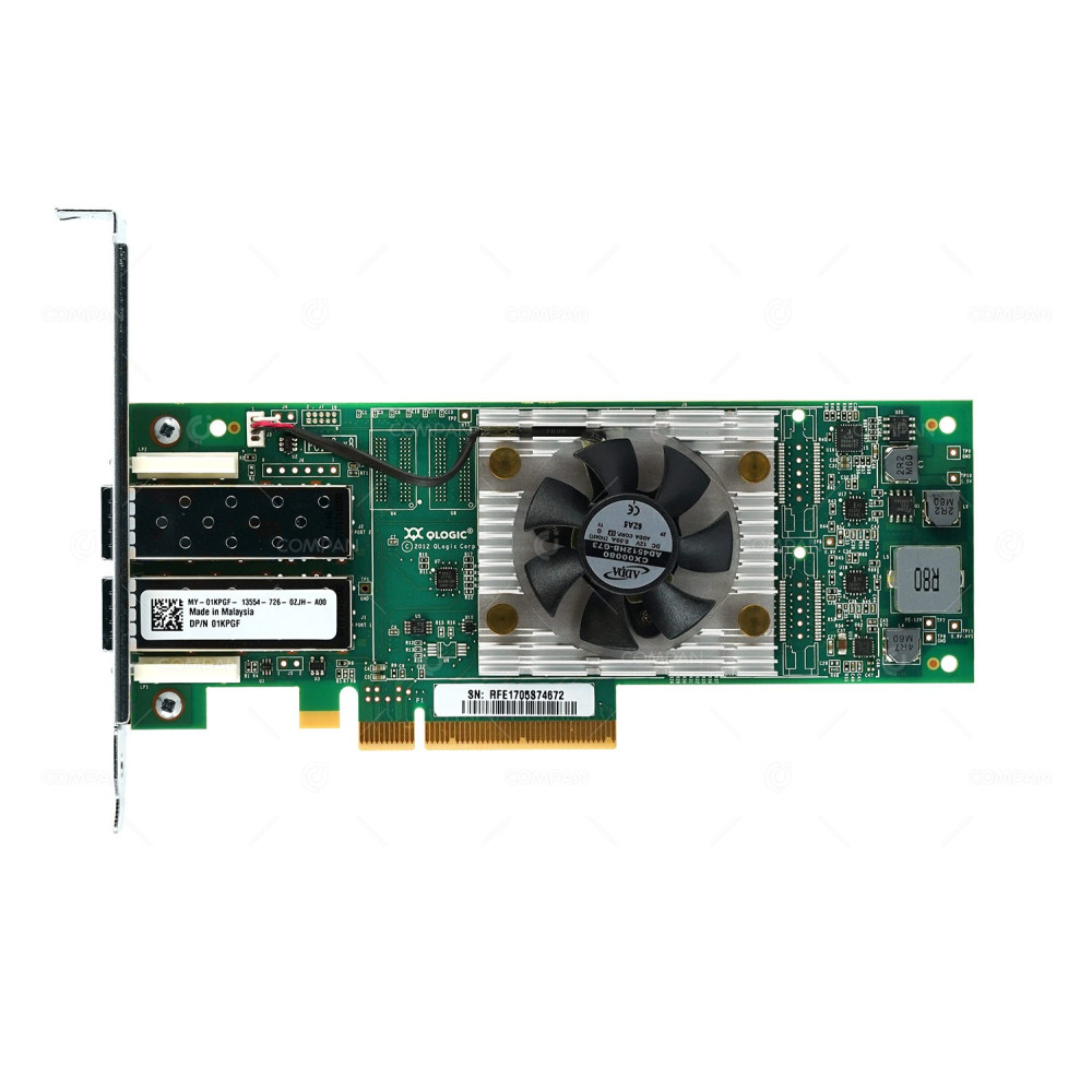 1KPGF DELL QLOGIC QLE2662  DUAL PORT 16GB FC FIBRE CHANNEL HBA PCI-E 3.0 X8 ADAPTER FOR SC5020