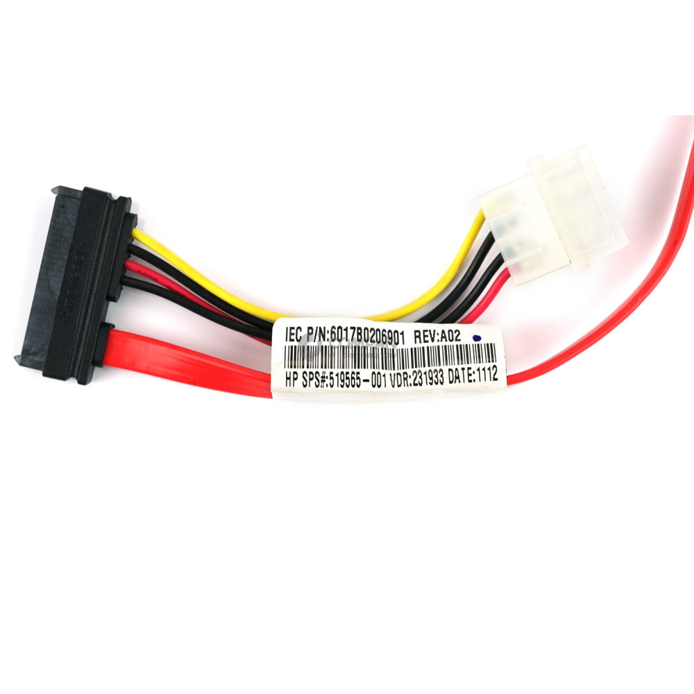 519565-001 HP SATA OPTICAL POWER CABLE FOR HP PROLIANT DL370 ML370 G6
