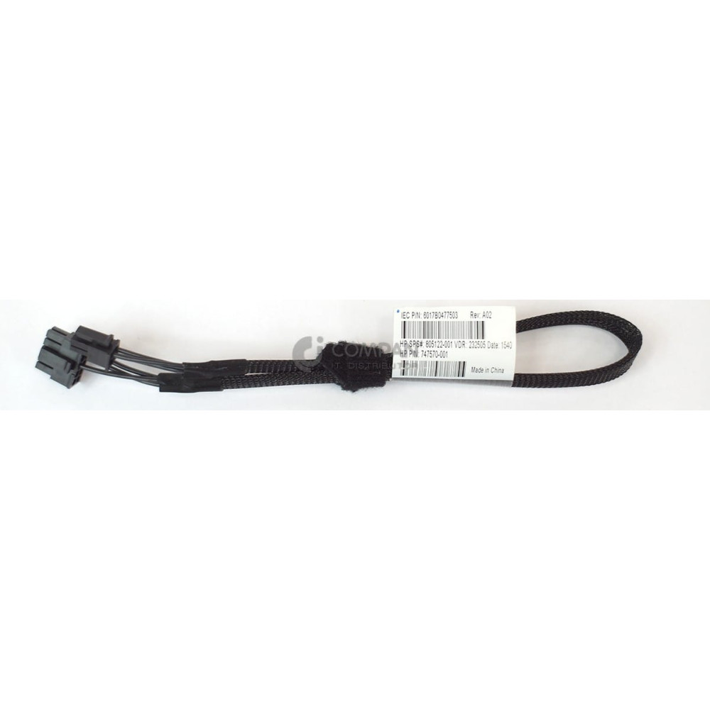 805122-001 HP DL380 UNIVERSAL MEDIA BAY POWER CABLE