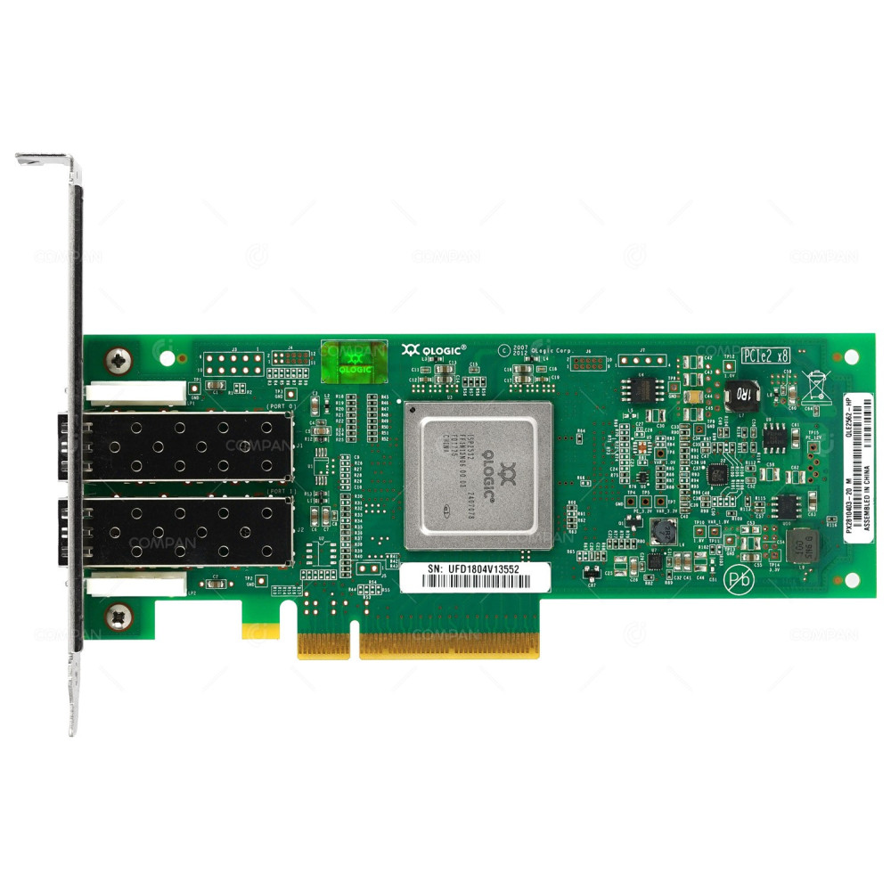 584777-001 HP QLOGIC QLE2562-HP 82Q DUAL PORT 8GB SFP+ PCI-E FRU HBA G9
