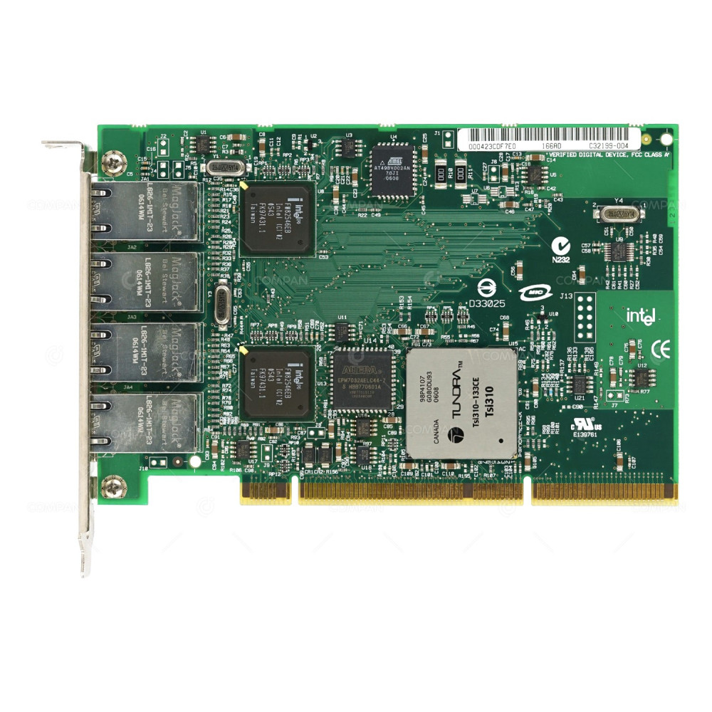 C32199-004 INTEL PRO/1000 MT QUAD PORT 1GB RJ-45  PCI-X ETHERNET ADAPTER