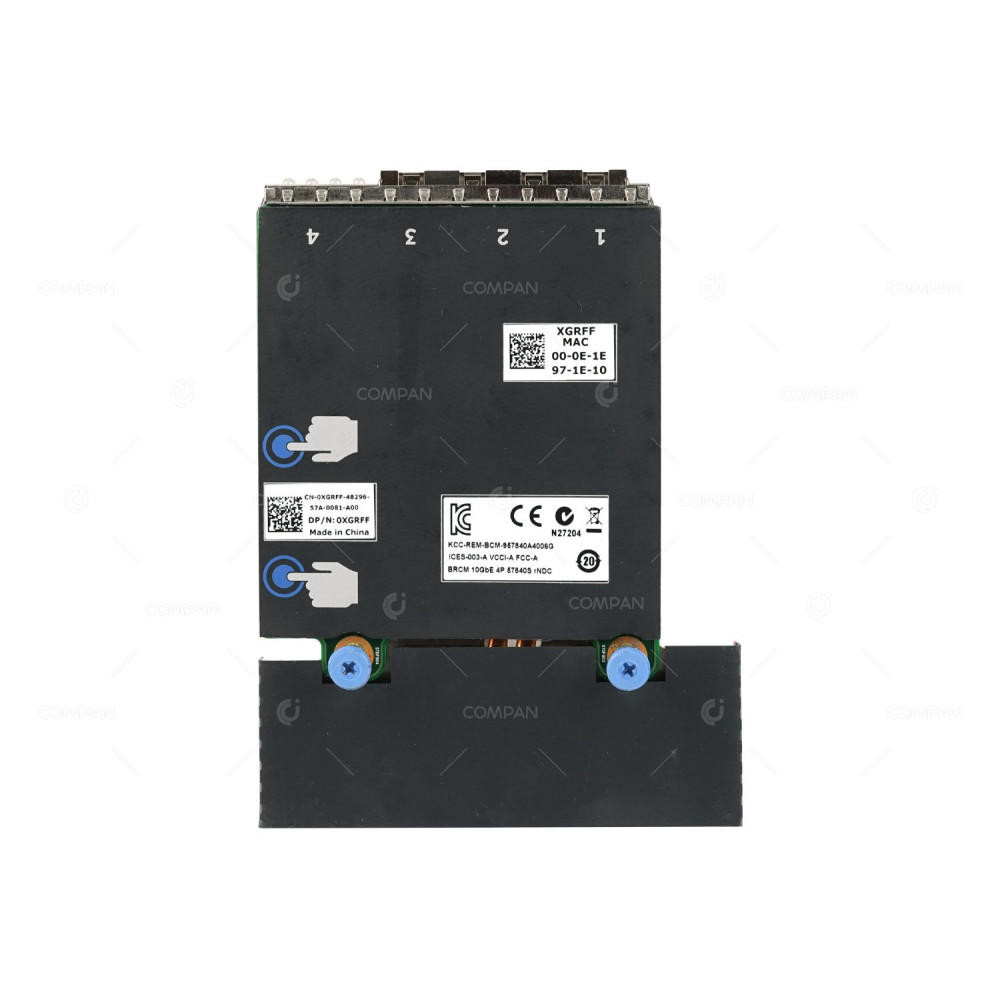 XGRFF DELL BROADCOM 57840S  QUAD PORT 10GBPS SFP+ NETWORK DAUGHTER