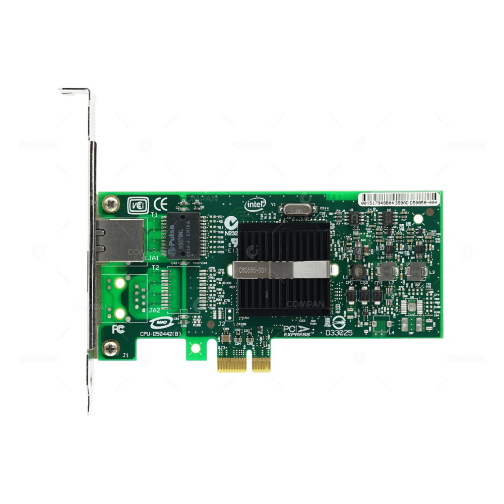 D50858-004 INTEL PRO/1000 PT SINGLE PORT SERVER ADAPTER PCI-E EXPI9400PTG2P20, 881983