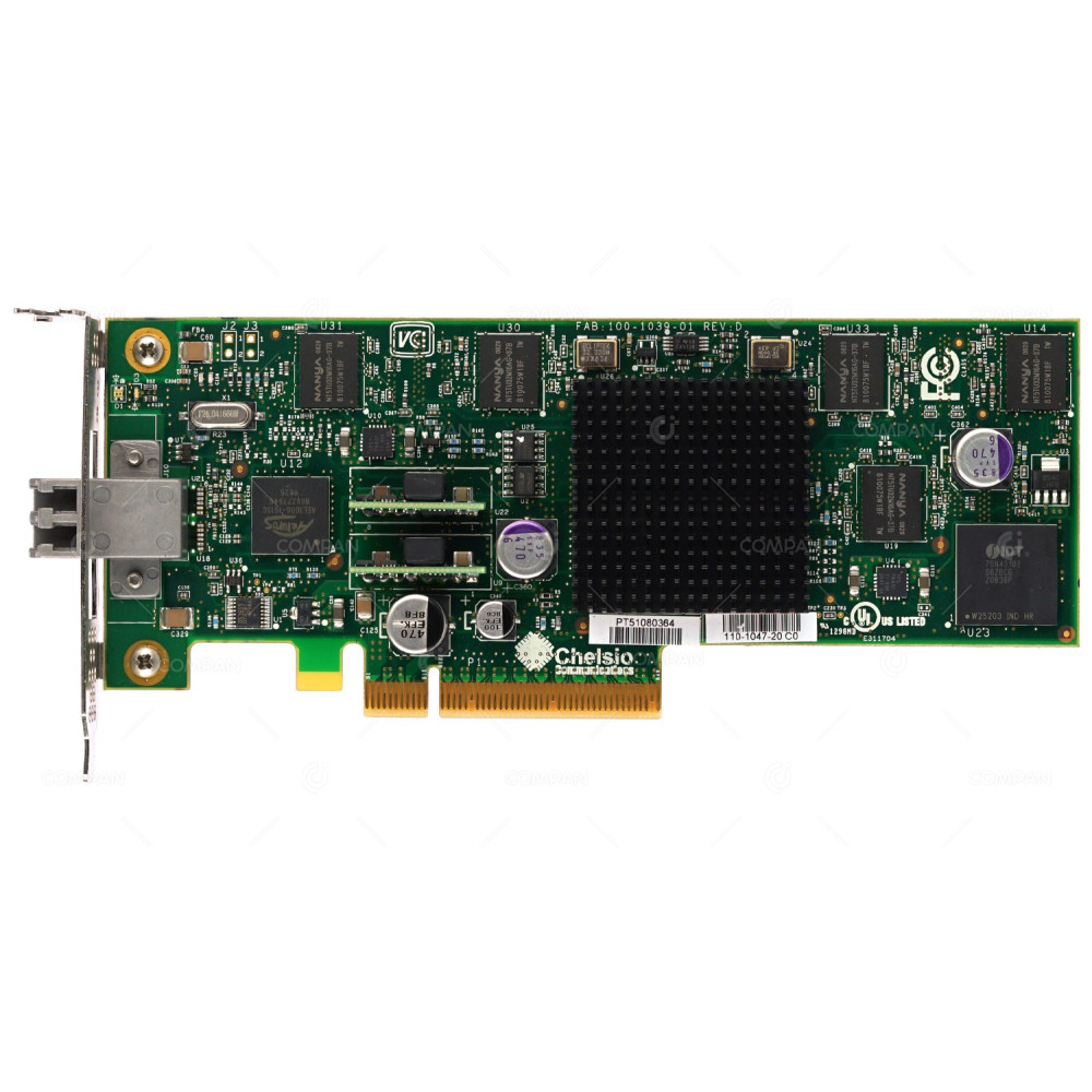 110-1047-20 LP EMC CHELSIO SINGLE PORT 10GB FIBRE CHANNEL HBA LOW PROFILE