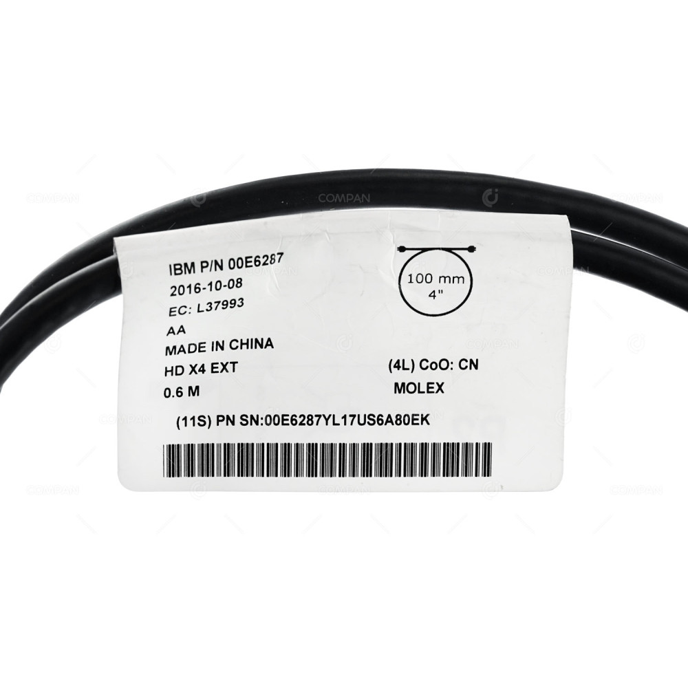 00E6287 IBM POWER8 MINI SAS HD 12G CABLE 0.6M