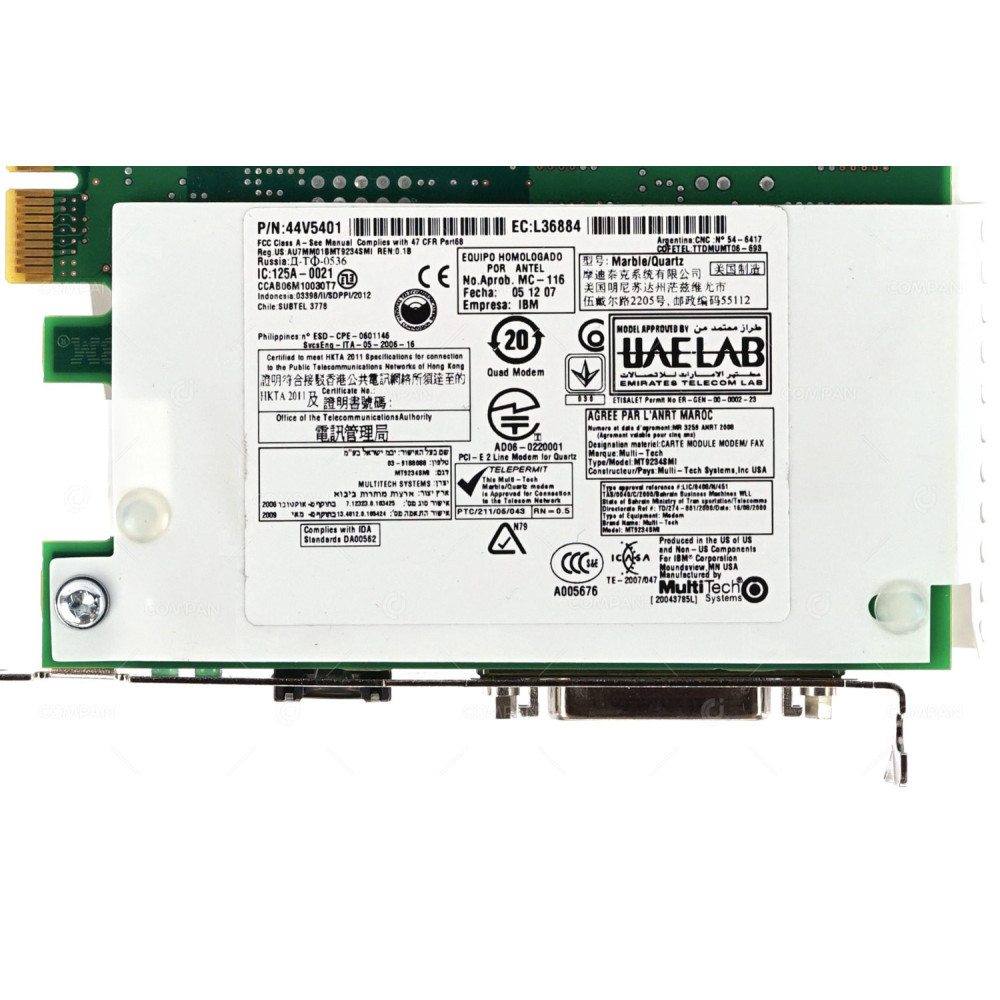 576C IBM PCIE DUAL LINE WAN SERVER ADAPTER WITH MODEM CARD FOR ISERIES POWER7