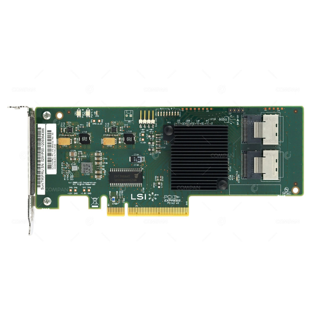 375-3640-02 SUN ORACLE LSI SAS9211-8I SAS-2 SATA 8 PORT 6G PCI-E HBA HOST BUS ADAPTER LOW PROFILE SAS9211-8I