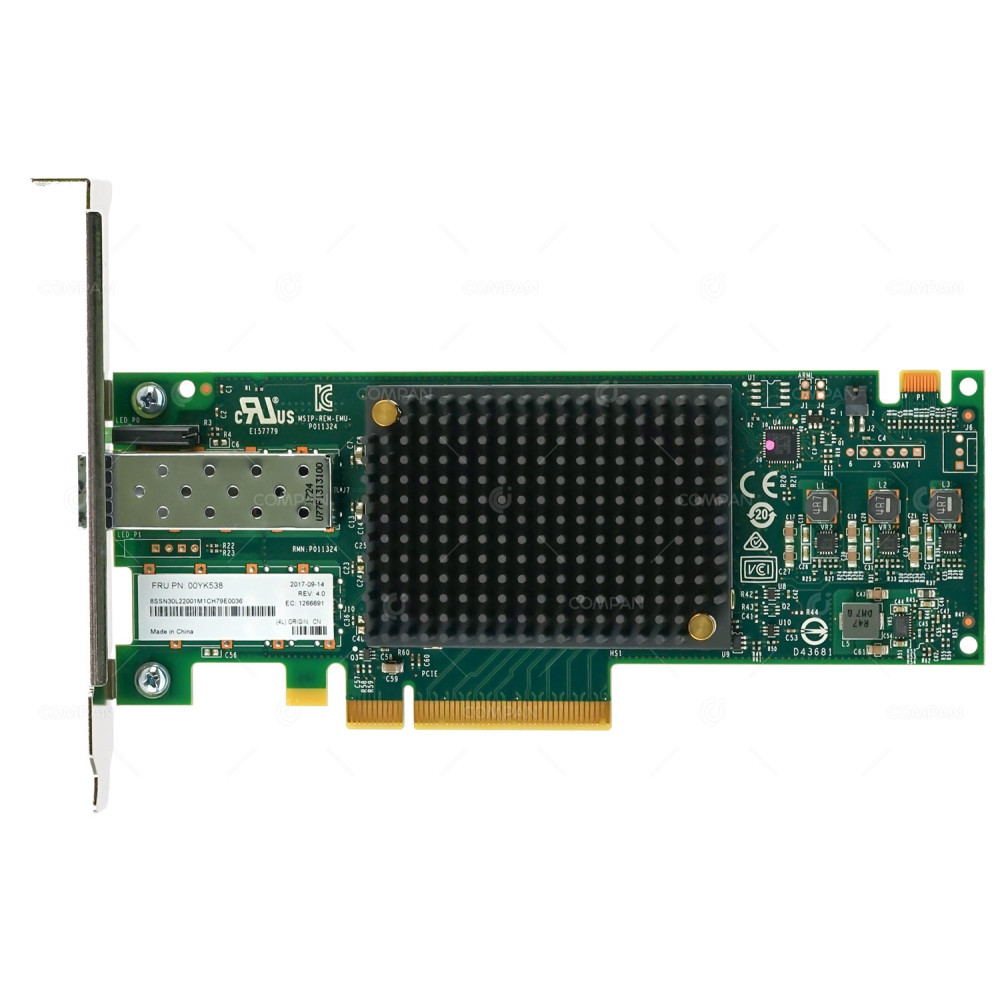 00YK538 LENOVO EMULEX LPE32000-M2-L 32GB SINGLE PORT SFP+ PCIE FIBRE CHANNEL ADAPTER FOR THINKSYSTEM 81Y1660, P011324-23F_001