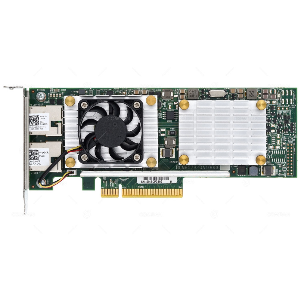W1GCR LP DELL 57810S DUAL PORT 10GB ADAPTER LOW PROFILE 0W1GCR, BCM957810A1008G