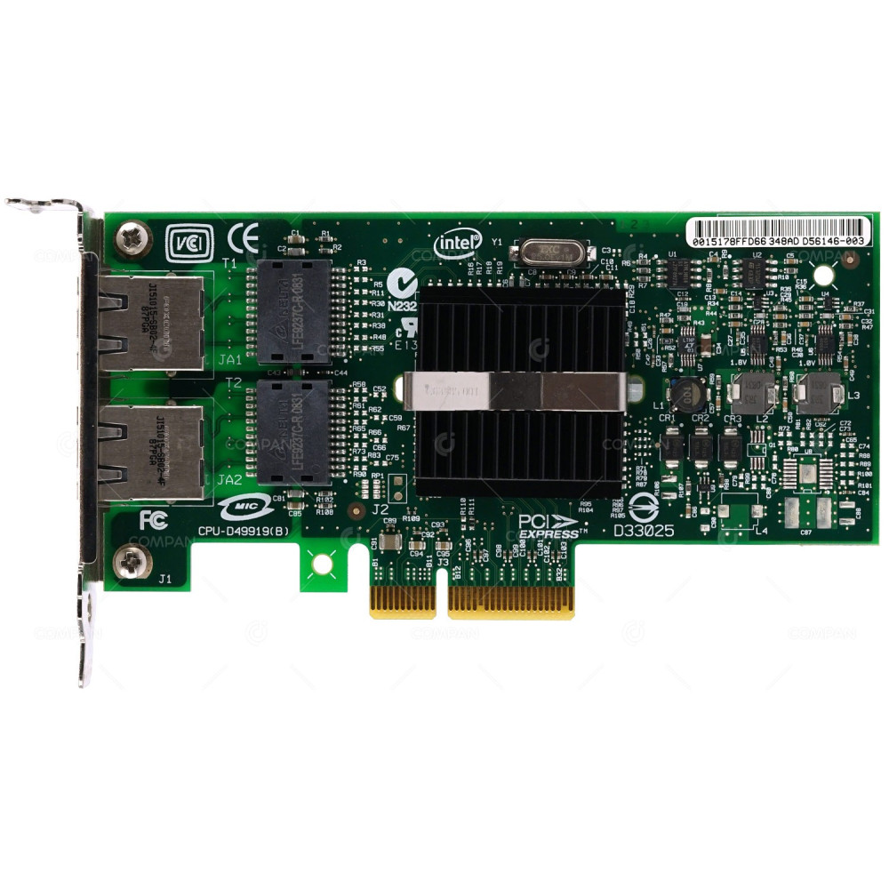 39Y6128 LP IBM INTEL PRO/1000 DUAL PORT GIGABIT PCIE ADAPTER LOW PROFILE