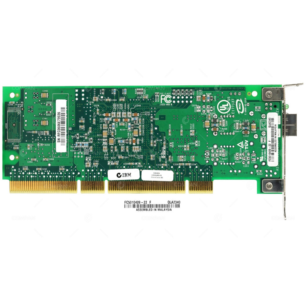 24P8174 LP  IBM QLA2340 SINGLE PORT 2GB 133 HBA PCI-X FC ADAPTER LOW PROFILE