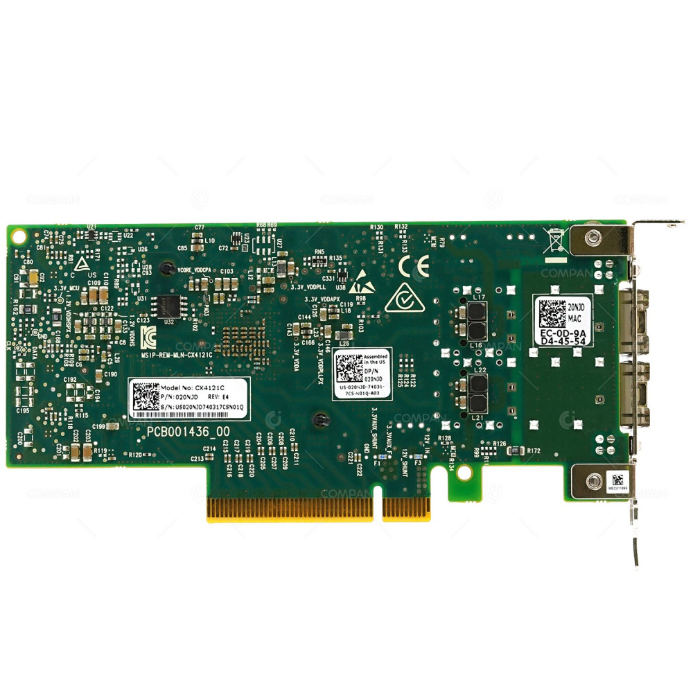 20NJD LP  DELL MELLANOX CONNECTX-4 LX 2-PORT 25G SFP NETWORK ADAPTER LOW PROFILE