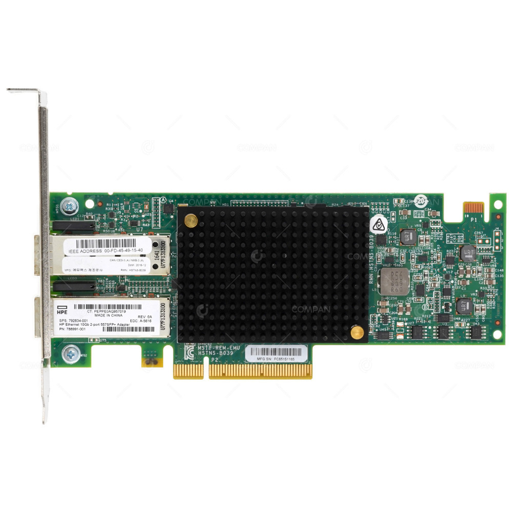 792834-001 HP ETHERNET 10GB 2-PORT 557SFP+ NETWORK ADAPTER
