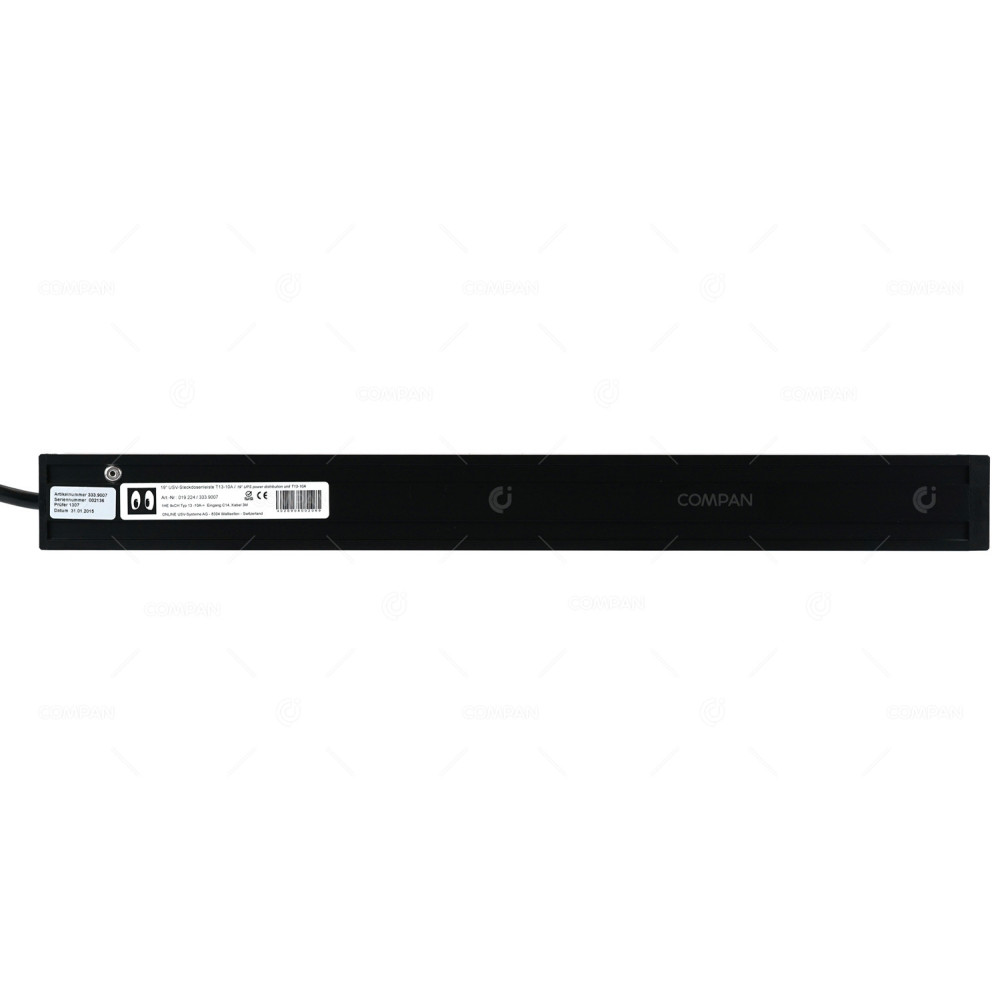 019-224 19" UPS POWER DISTRIBUTION UNIT T13-10A 1HE 9XCH 3M CABLE