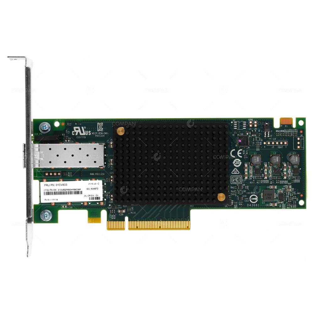 01CV833 IBM LENOVO 16GB SINGLE PORT FC ADAPTER 01CV832, P011324-23F