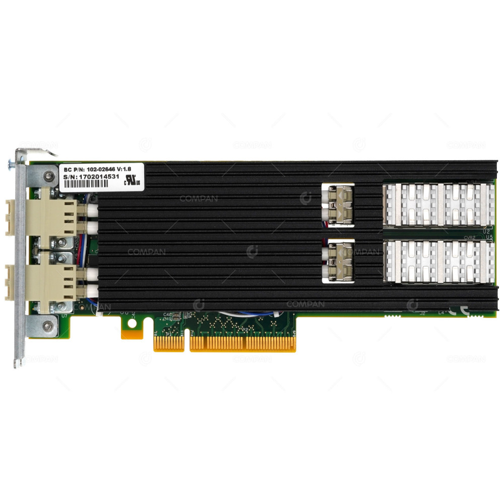 102-02646 SILICOM PCIE 2-PORT 10GB FIBER ETHERNET ADAPTER LP FOR S500 -