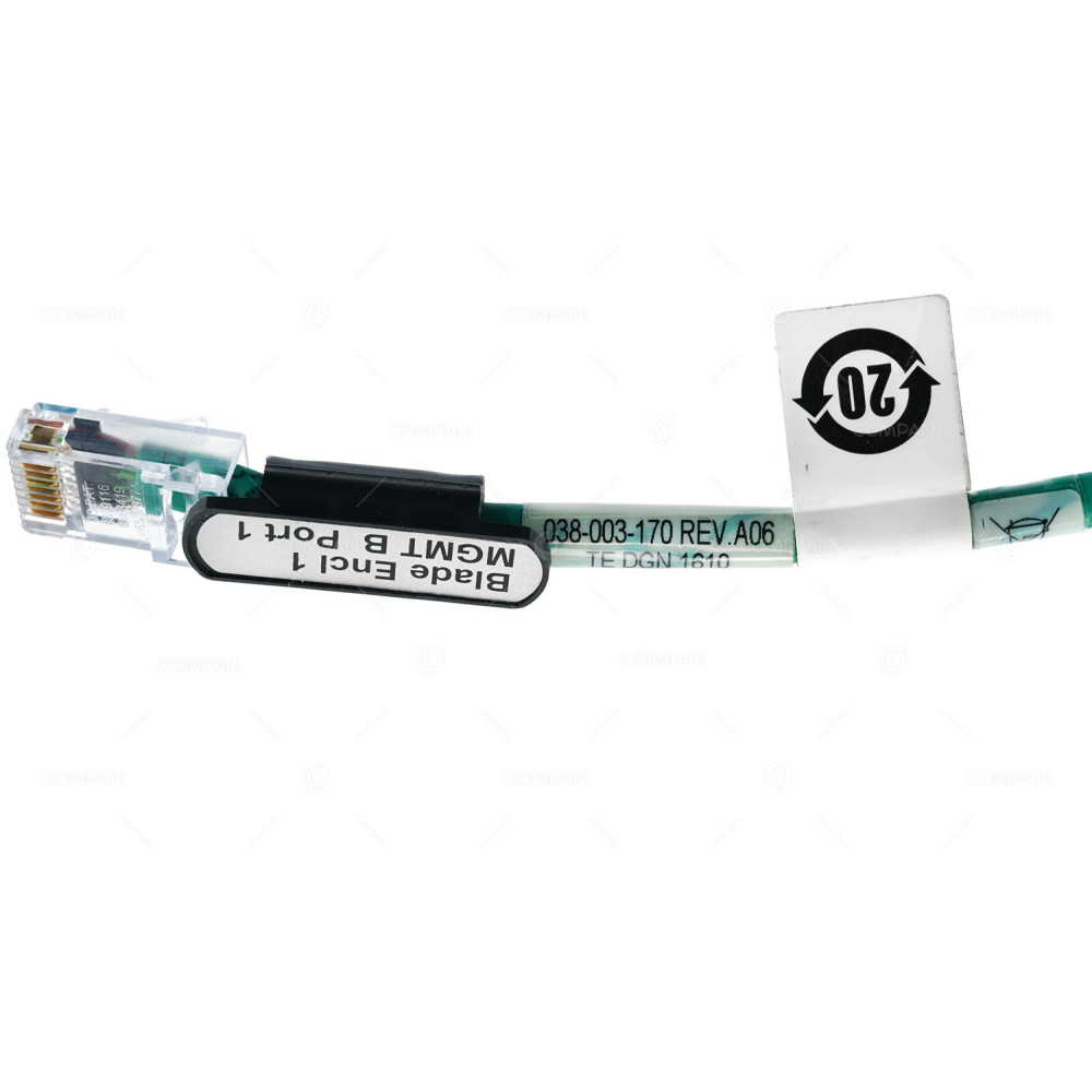 038-003-170 EMC RJ-45 CAT6 UTP CROSSOVER CABLE 0.2M