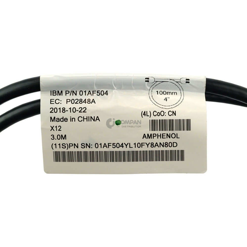 01AF504 IBM DUAL MINI SAS HD 12G CABLE 3M