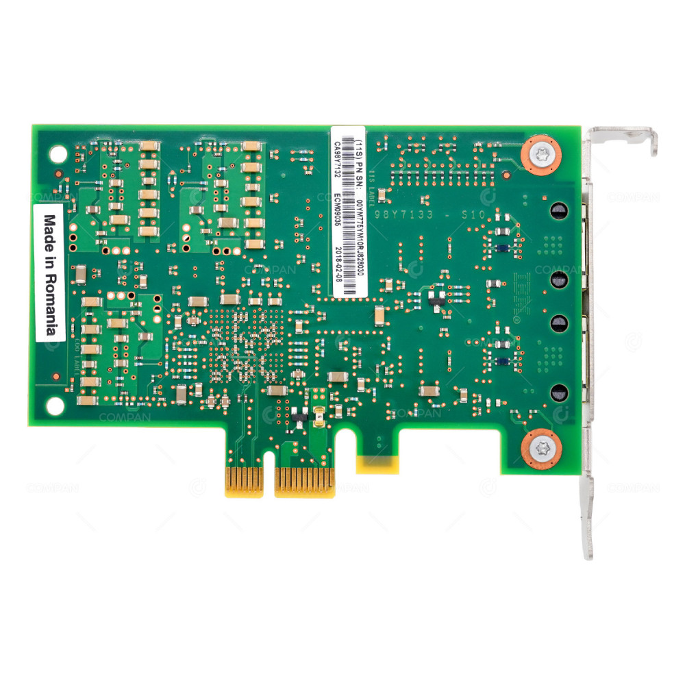 98Y7132 LP IBM RJ45 DUAL PORT LOW PROFILE ADAPTER 00YM775