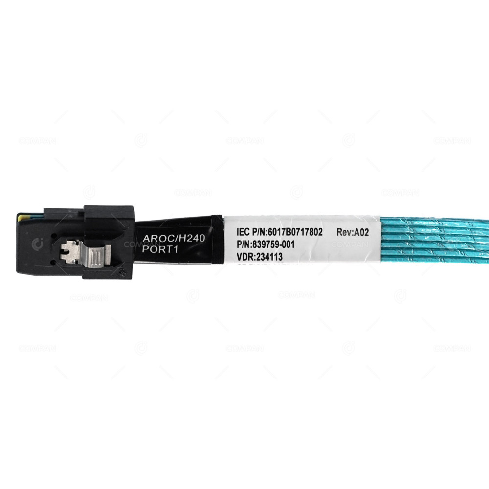 839759-001 HP MINI SAS INTERNAL CABLE 0.19M FOR ADAPTER H240 PORT1 G9 G10 843306-001