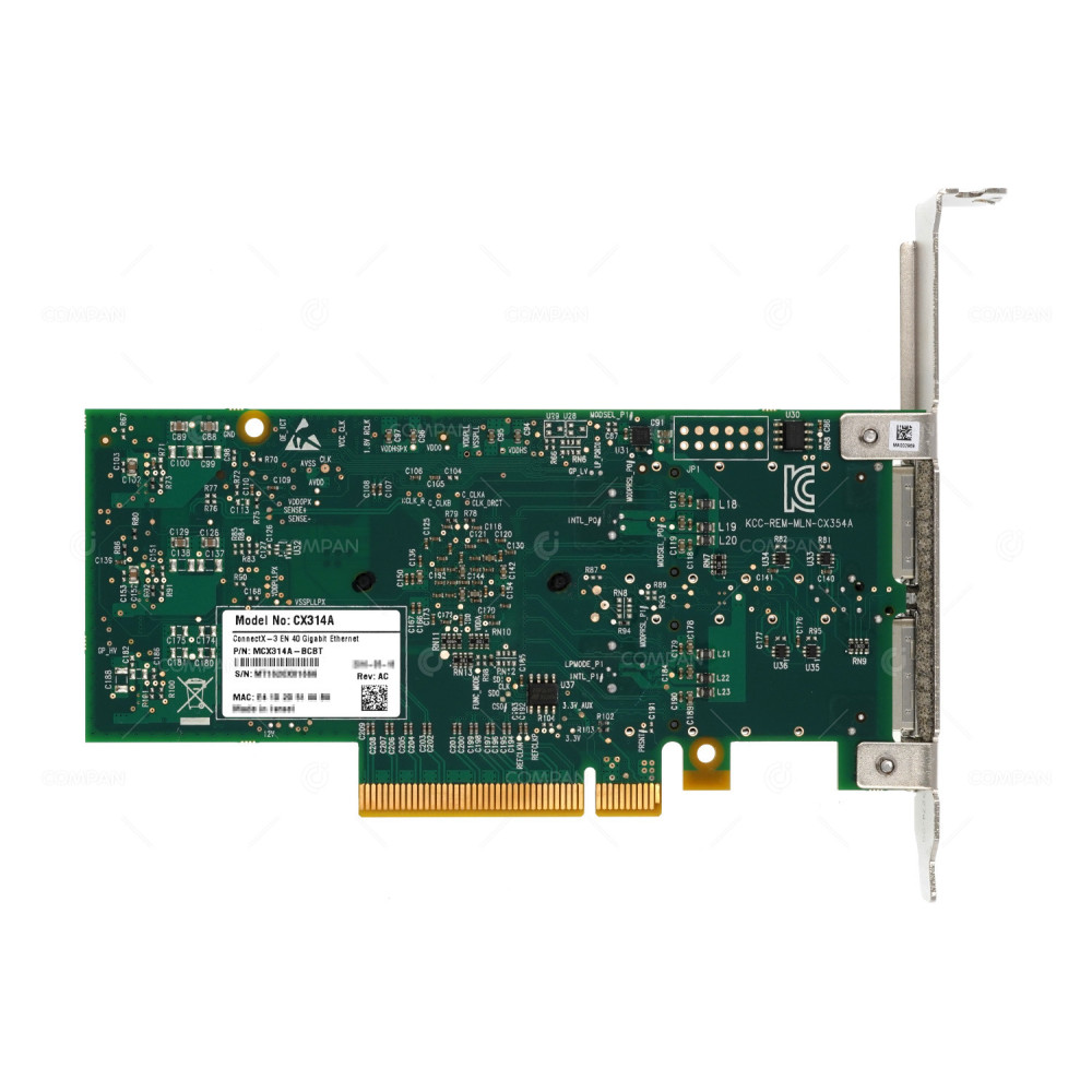 MCX314A-BCBT MELLANOX DUAL PORT 40GB NIC QSFP+ PCIE3 ADAPTER MCX314A