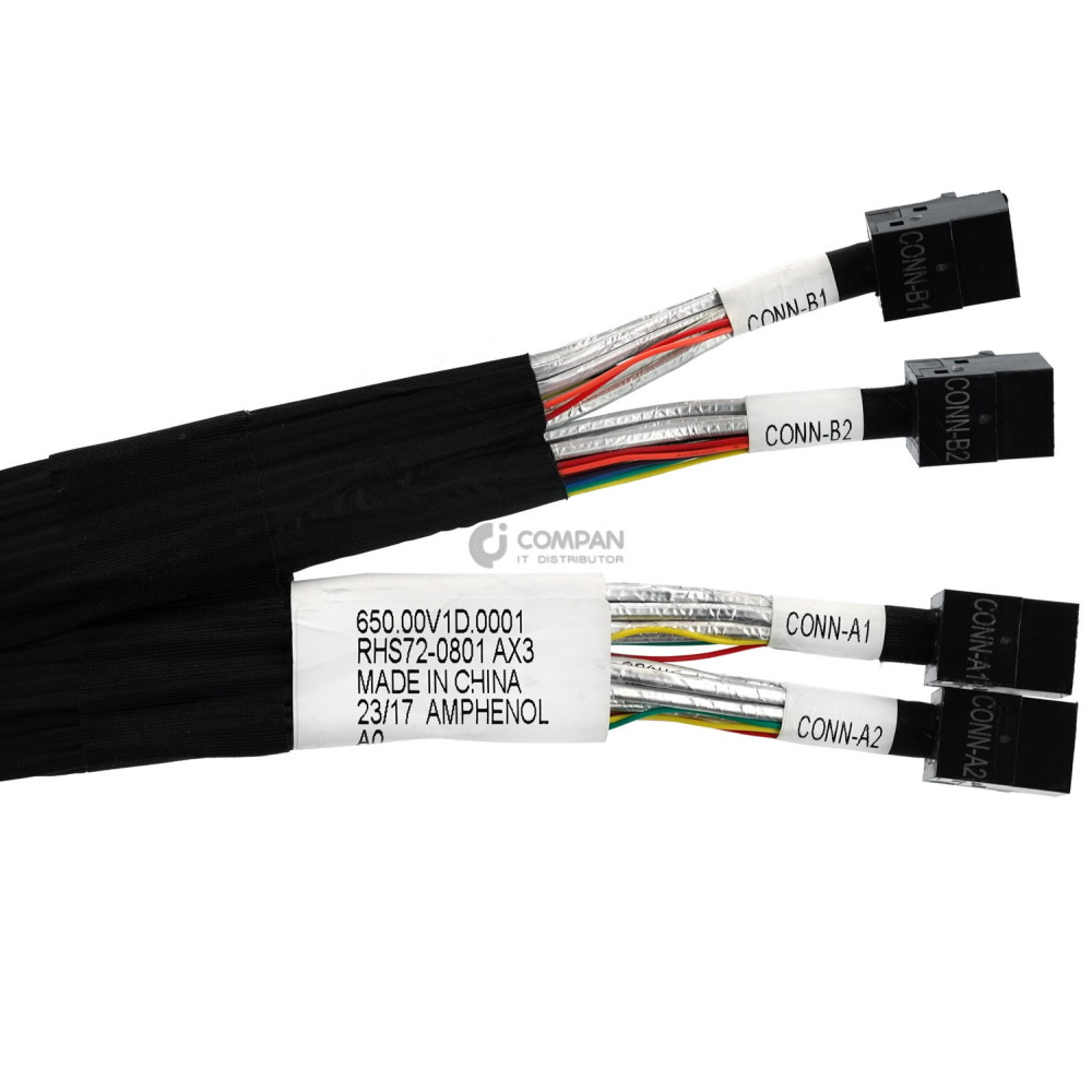 RHS72-0801 AMPHENOL 2X DUAL MINI SAS HD INTERNAL CABLE 0.5M 0.62M