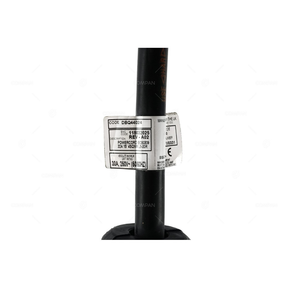 118032025 EMC POWER CORD SINGLE PHASE 2P+N+G 32A DBQ4402/4