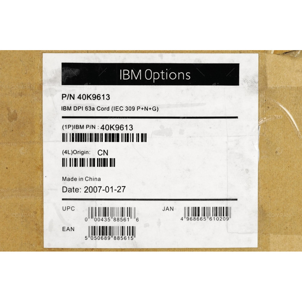 40K9613 IBM POWER CORD FOR PDU 39M5415